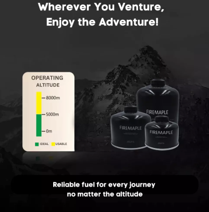 FIREMAPLE Black Premium ISO Butane Gas